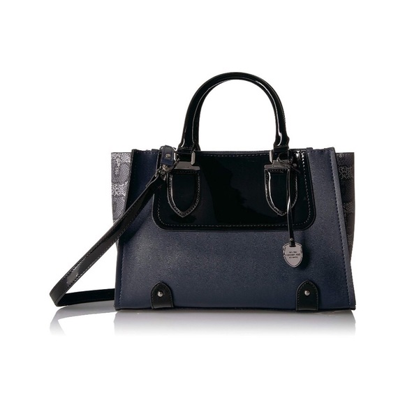 London Fog Handbags - NWT London Fog Kensington Satchel in Navy